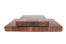 Load image into Gallery viewer, End Grain Cutting Board Set - Walnut