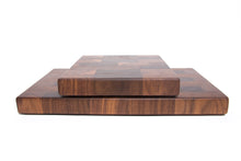 Load image into Gallery viewer, End Grain Cutting Board Set - Walnut
